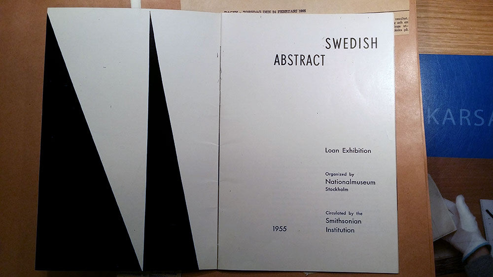 Katalog för Swedish Abstract, Nationalmuseum, 1955