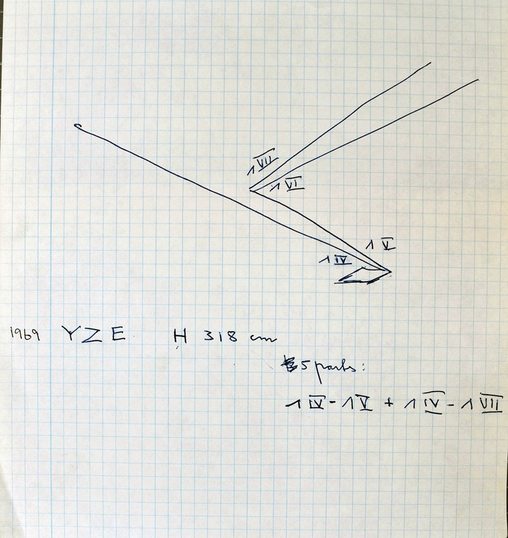 Skiss för YZE, 1969